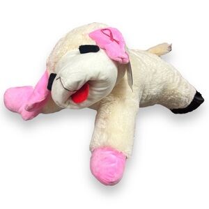 Multipet Lamb Chop Dog Toy w/ Pink Ribbon - HUGE! &.SOFT 24” NWT SALE​